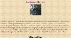 Desktop Screenshot of louisianabayous.org